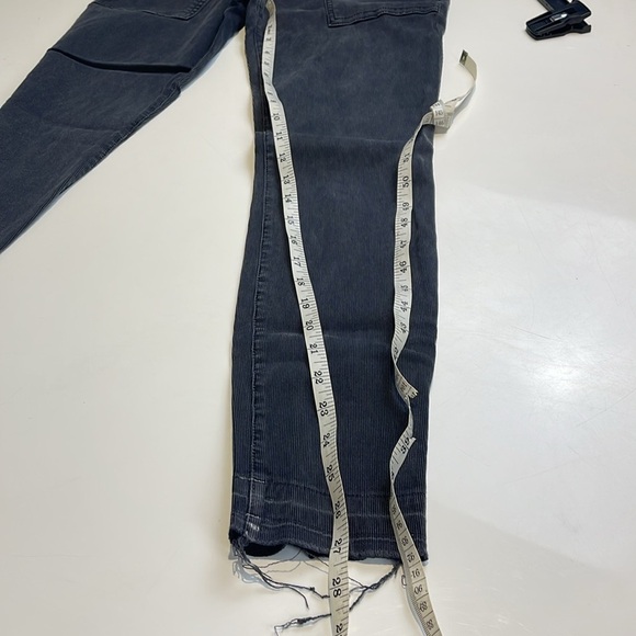 The GREAT. The Skinny Armies Corduroy Pants Washed Black Size 27 - Picture 9 of 11